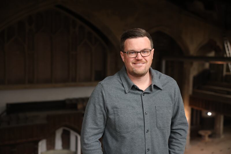 Michael Greene plans to open a new wine bar and adjoining event space, located in the landmark Mizpah Tower, a six-story Gothic-style building overlooking downtown’s Columbus Circle. (Katrina Tulloch)